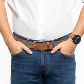 Tom Tailor Męski Pasek Skórzany Klasyczny Skóra Tg1022r13/660 40mm Gürtel Q.2081 0660 Baileys